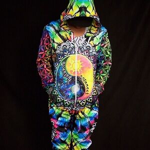 Electro Threads Peace onesie.